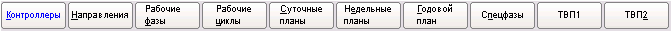 Панель вкладок КДУ